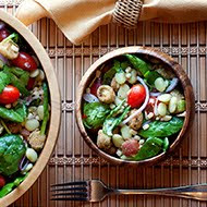 Succotash Salad with Fried Okra