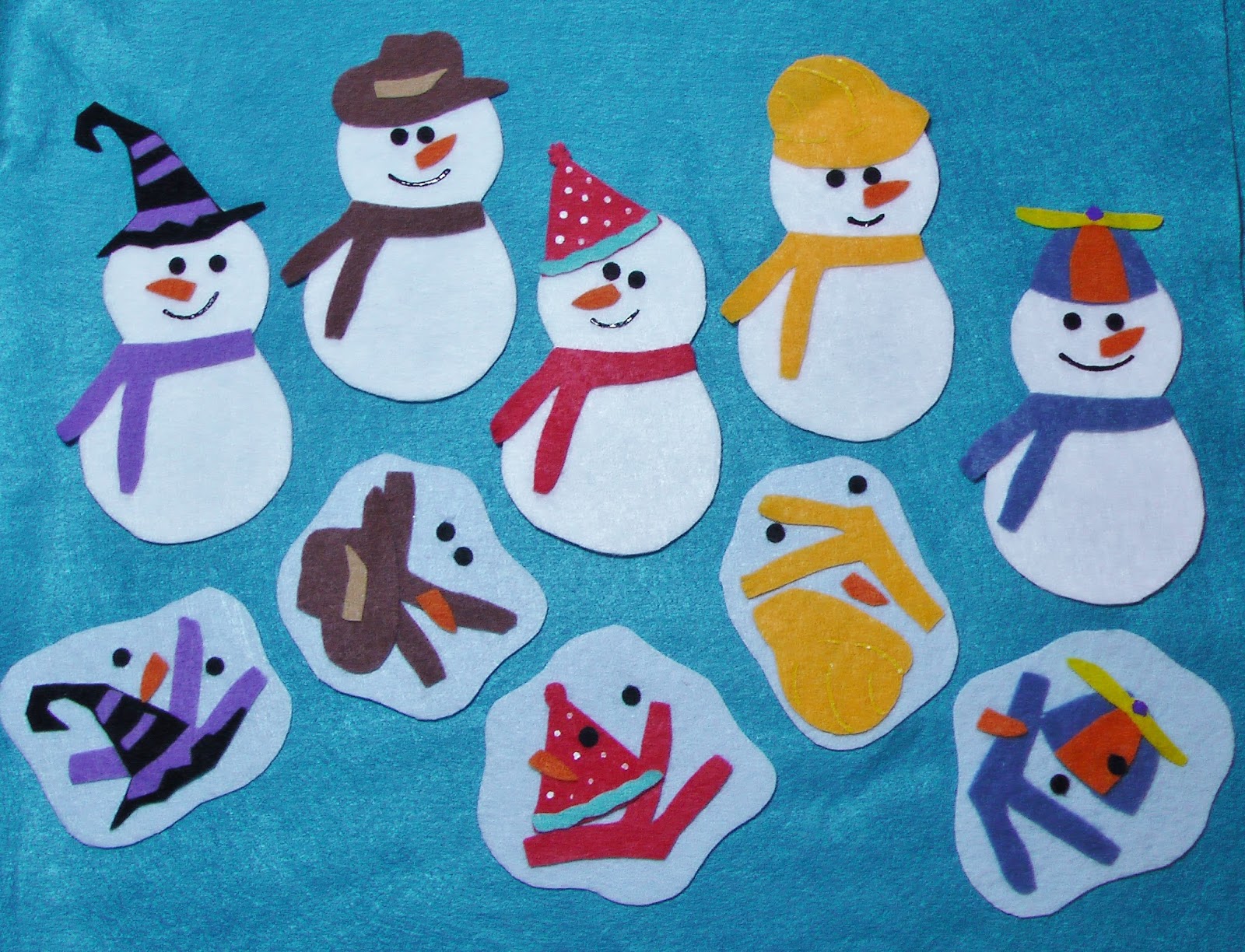 Flannel Board Fun Flannel Friday Snowmen!