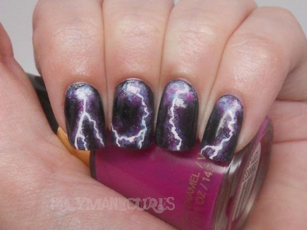 holy manicures lightning storm