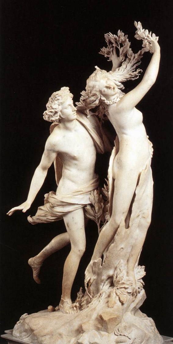 apollo and daphne by bernini The sculpture of apollo and daphne: a life-sized baroque marble masterpiece, carried out in three years of work (1922 – 1925), which depicts the legend of the tormented love between the god apollo and the nymph daphne, who was transformed into a laurel tree by her father peneus, god of the woods. apollo and daphne by bernini The sculpture of apollo and daphne: a life-sized baroque marble masterpiece, carried out in three years of work (1922 – 1925), which depicts the legend of the tormented love between the god apollo and the nymph daphne, who was transformed into a laurel tree by her father peneus, god of the woods.