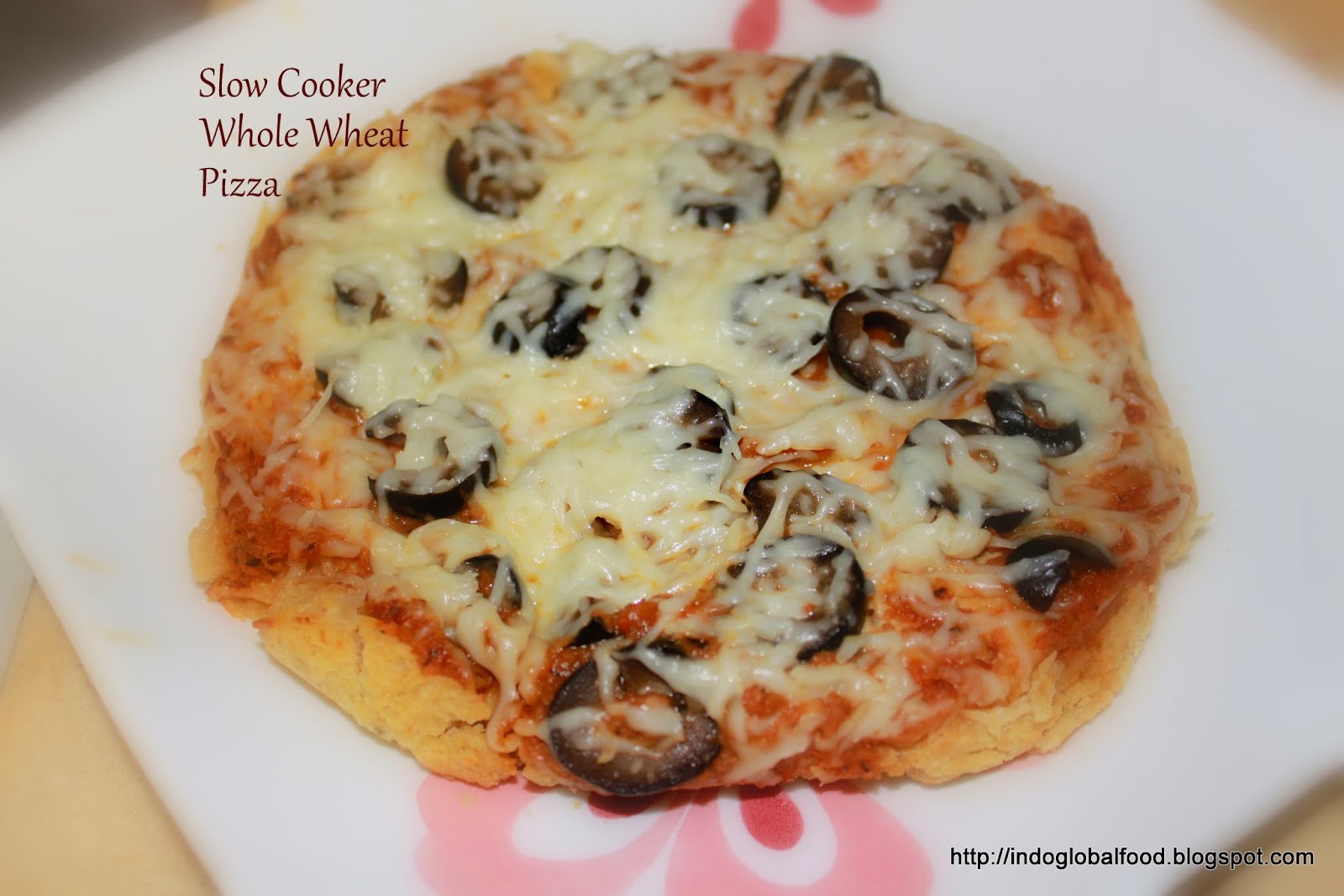 Slow Cooker Whole Wheat Pizza