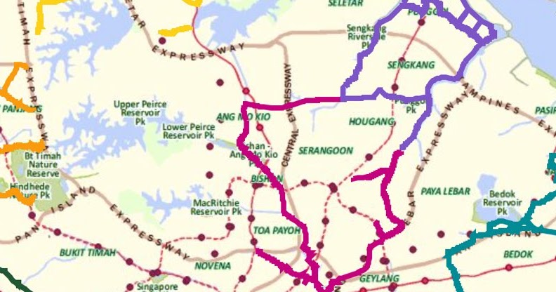 Singapore Park Connector Map Cycling In Singapore: Park Connector Network - Nparks Webpage
