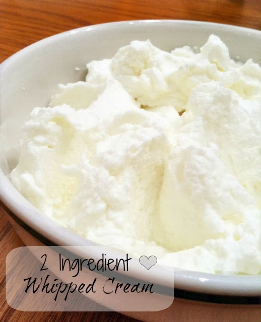 It's A Mom's World 2 Ingredient Homemade Whipped Topping