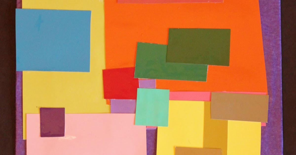 fivetenfifteen artpaperscissors color block collage inspired by