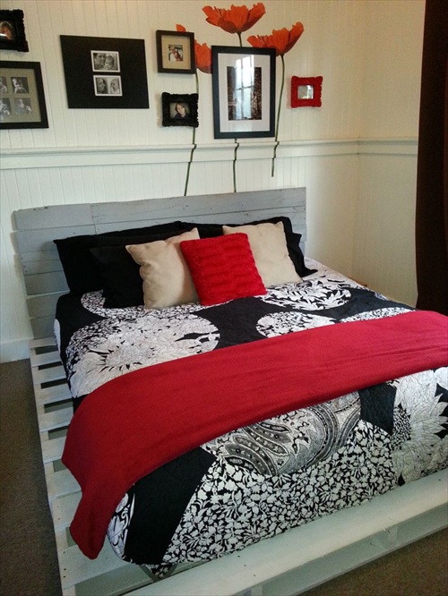 9 Ways to Create Bed Frames Out of Used Pallet Wood Pallet Furniture