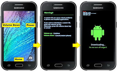 Download Mode Samsung Galaxy J1 J100H Download Mode Samsung Galaxy J1 J100H