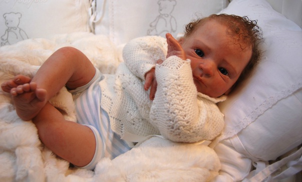 Reborn Just Born Newborn Dolls With Auburn Red Painted Hair Reborn Just Born Newborn Dolls With Auburn Red Painted Hair