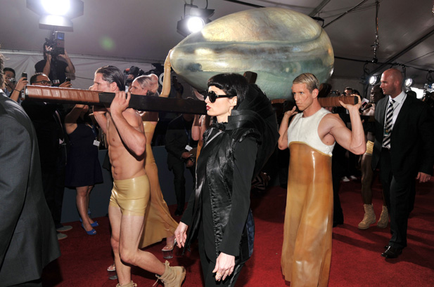 lady gaga egg grammys images. Lady Gaga Arrives at Grammys