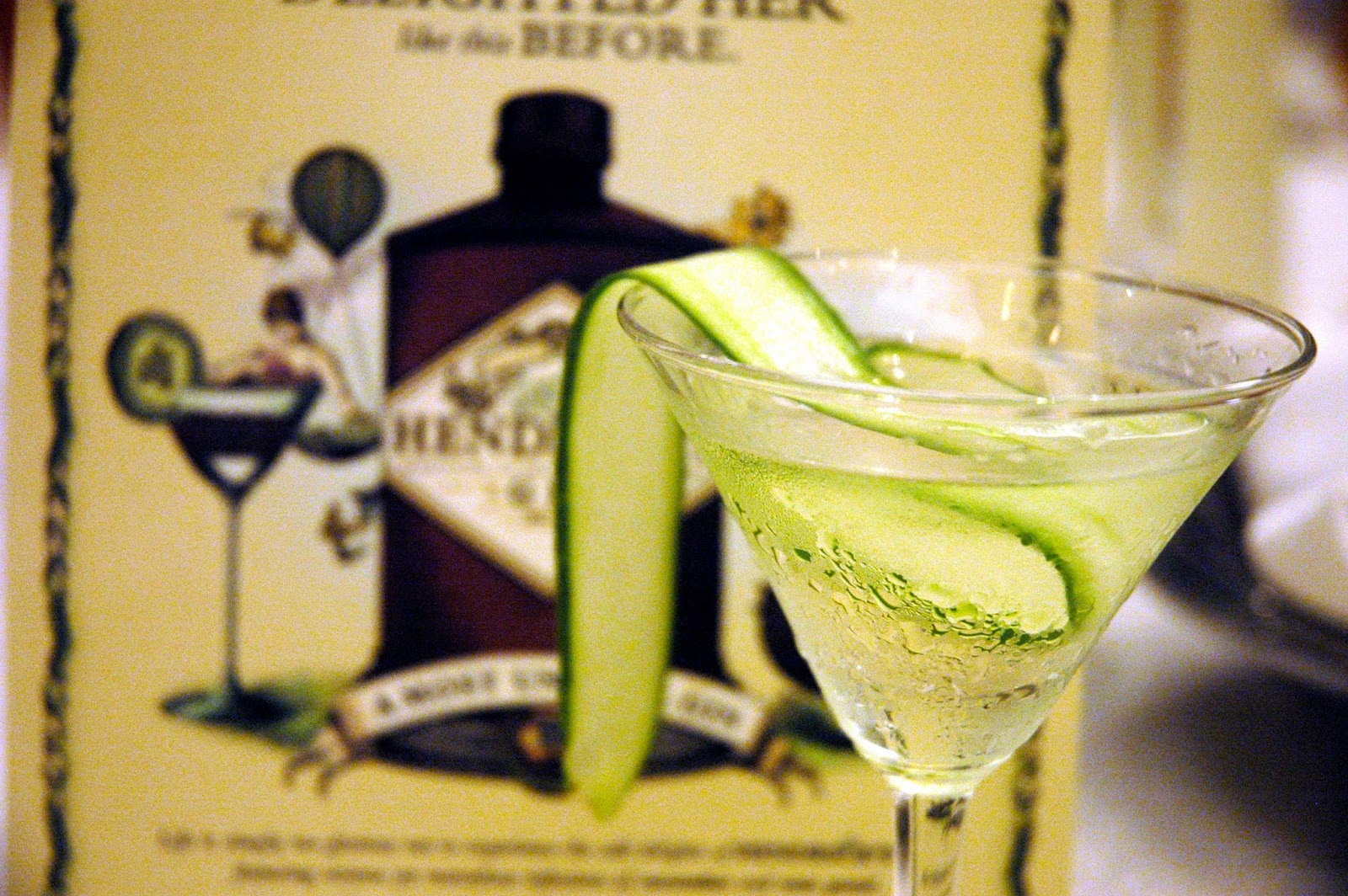 DUDE FOR FOOD Hendrick's Gin An Evening With A Most Unusual Gin