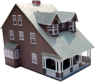 Kartonbau und Papiermodelle: Haus im Queen Ann Stil