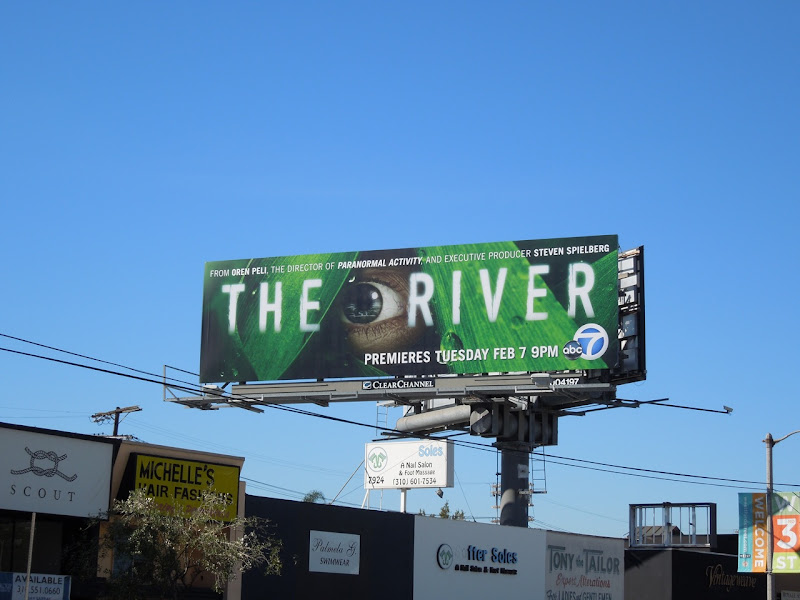 The River TV billboard