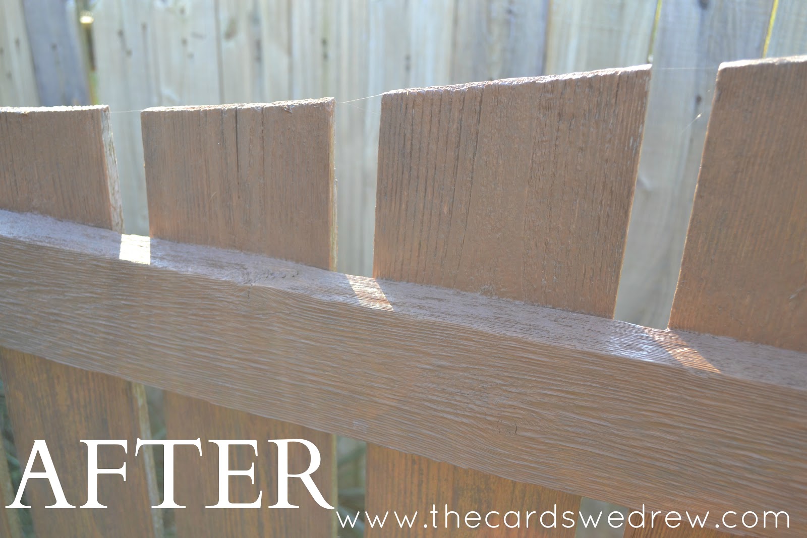 Staining My Fence with Flood Stain The Cards We Drew