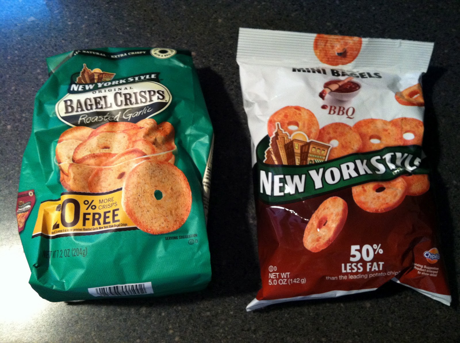 Original and Mini New York Style Bagel Crisps Review