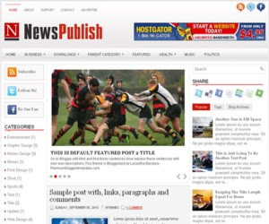 NewsPublish Blogger Template