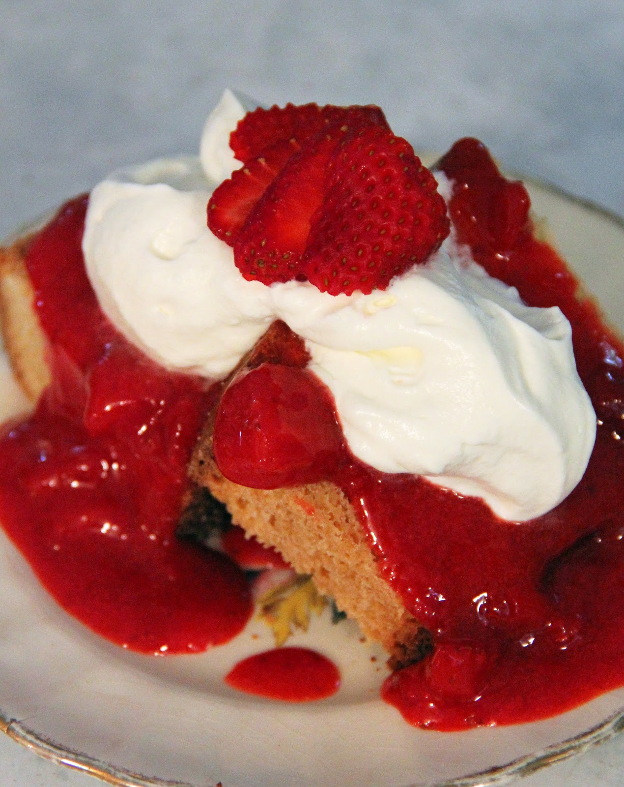 Jo and Sue Condensed Milk Pound Cake and Strawberry Syrup