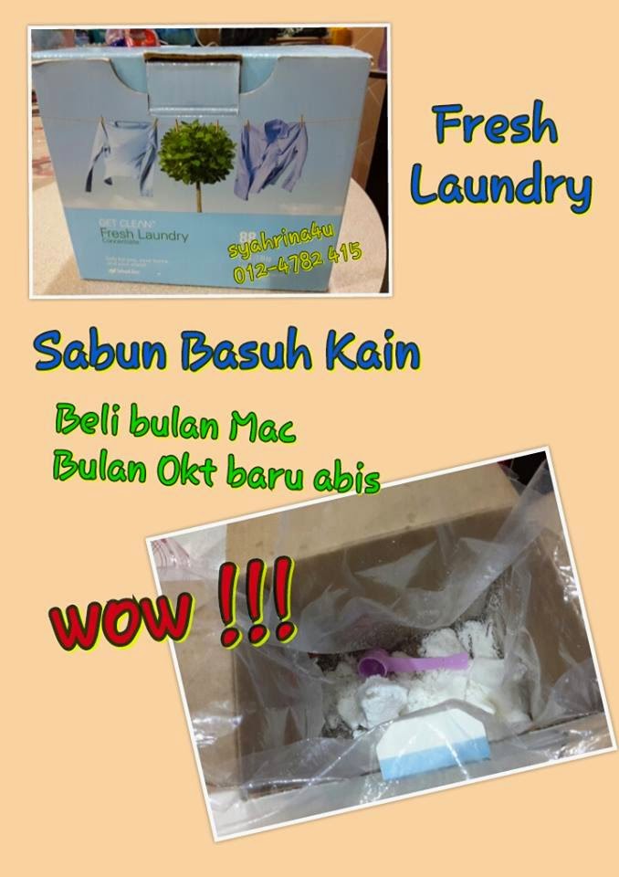 Serbuk Pencuci Shaklee Sabun Basuh Baju Organik, Fresh laundry Powder