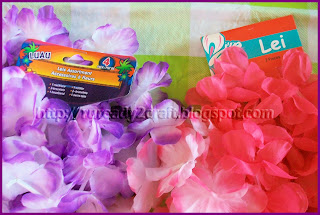 Luau flower hair bow dollar store craft luau flower hair bow craft