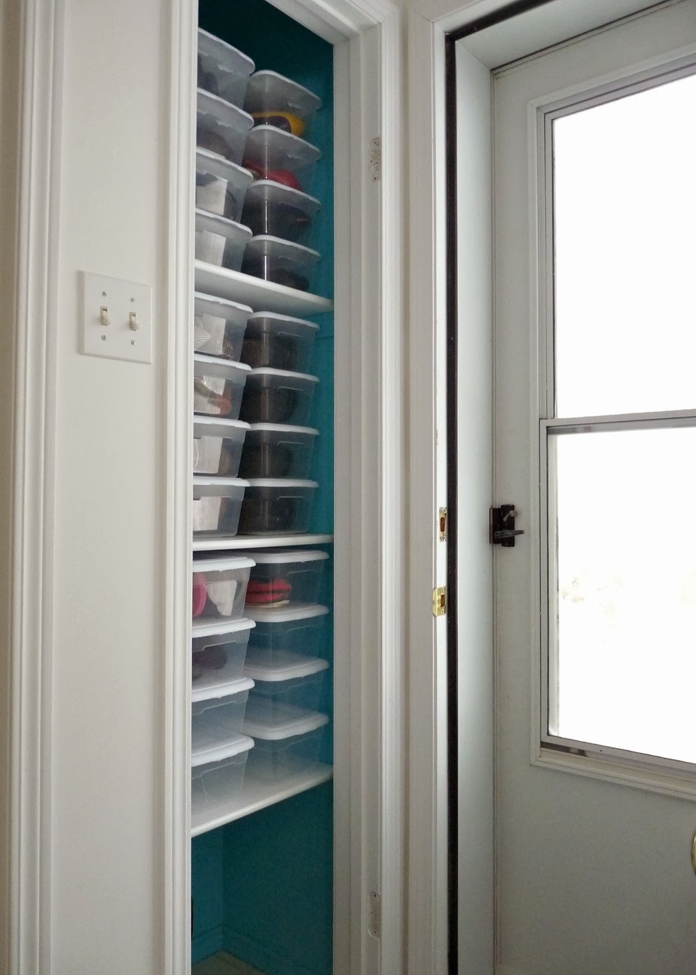 Organized shoe closet Organized shoe closet