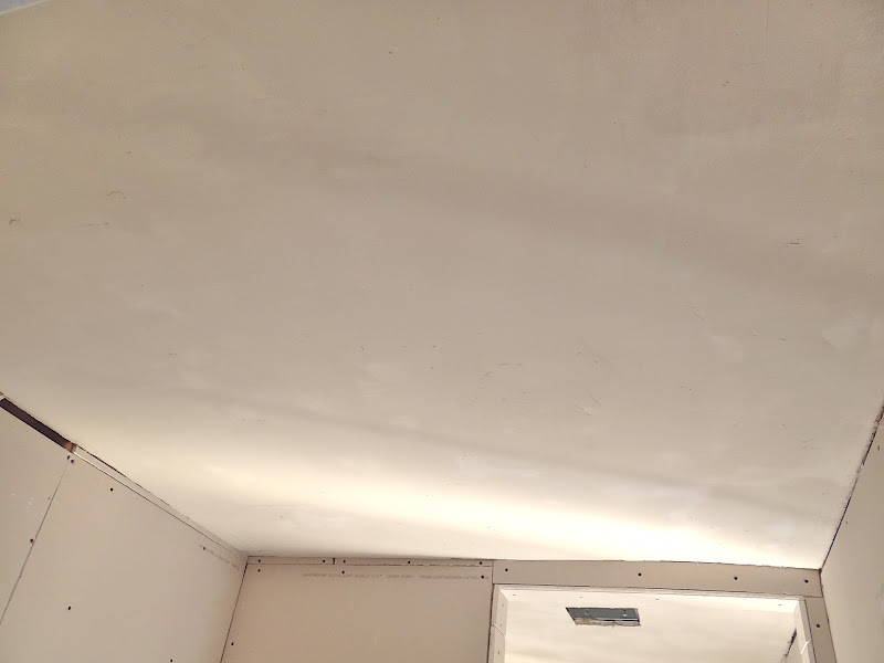 One Project at a Time DIY Blog Skim Coating a Ceiling