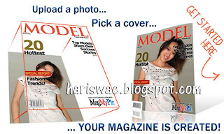 edit foto online sampul majalah, magmypic