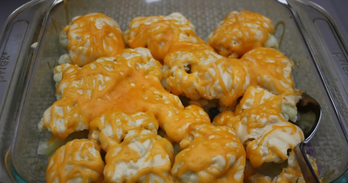 2 Chicks N' a Fork Easy Cheesy Cauliflower