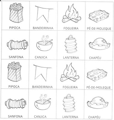 Jogos da Memória para Imprimir e Recortar - Desenhos Para Colorir