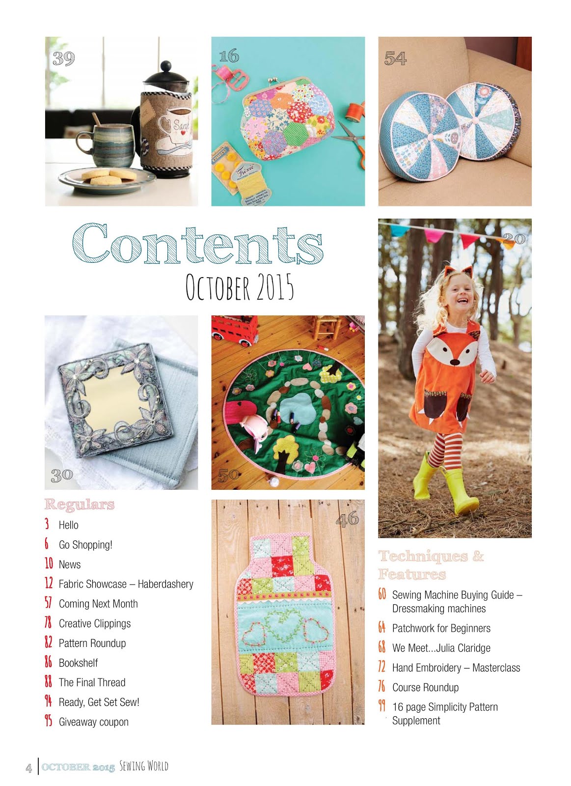 Sewing World October 2015