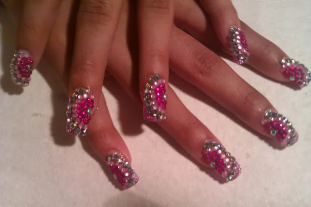fashionable nail art ideas diamond
