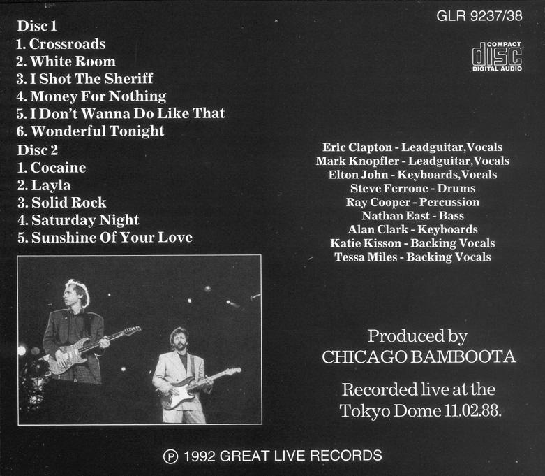 T.U.B.E.: Eric Clapton - 1988-11-02 - Tokyo, JP (SBD/FLAC)