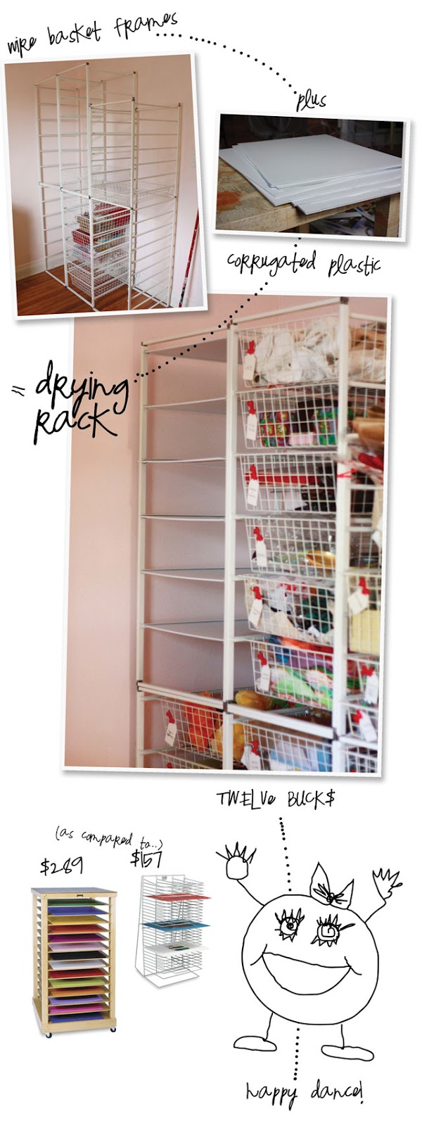 Miumaeov Art Drying Rack for Classroom Paint Drying Rack Art 16