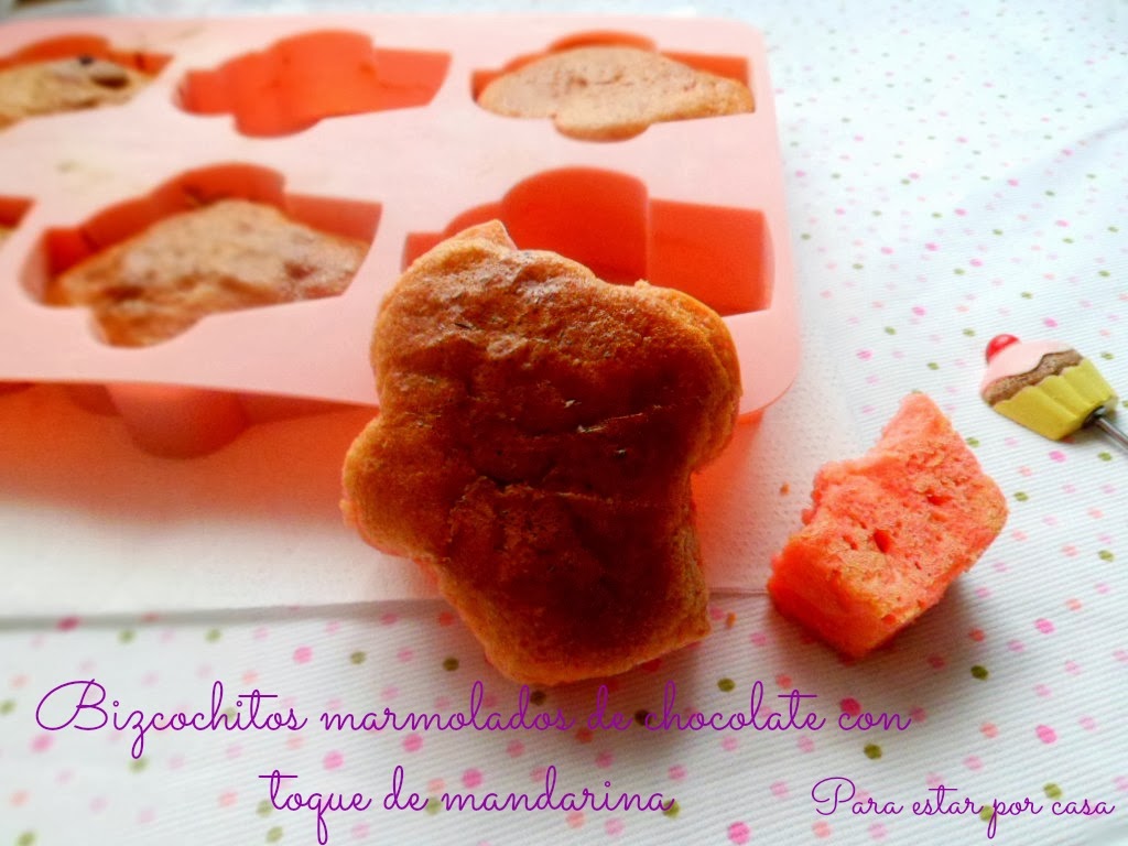 Bizcochitos Marmolados De Chocolate Con Toque De Mandarina
