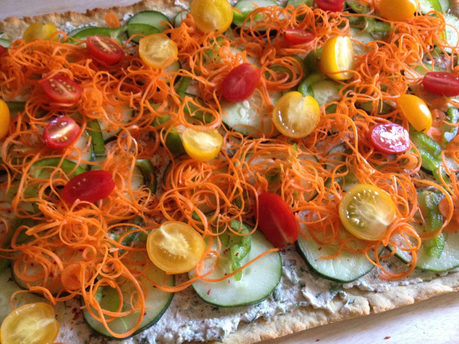 Ahimsa Kitchen Garden Ranch Cream Cheese Pizza (vegan, glutenfree)