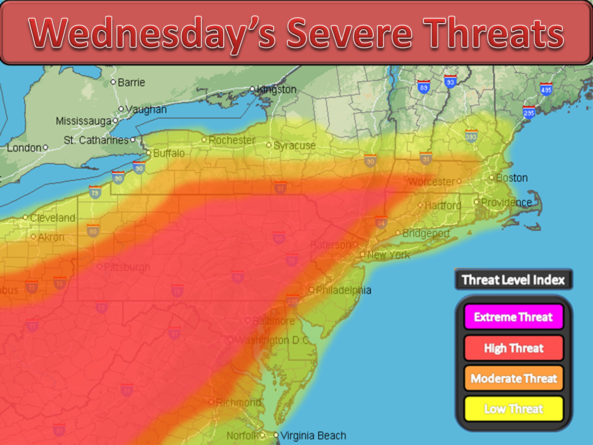Northeast Weather Action Updated Severe Weather Threats Forecast's For