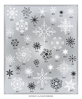 Image Christmas winter vinyl decal snowflakes