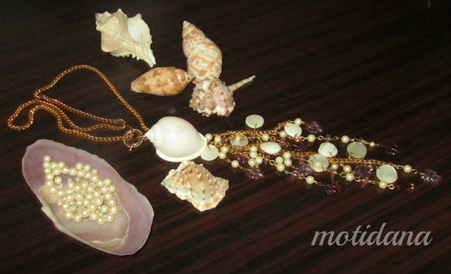 Deep Sea Treasures, ocean inspired jewelry mother of pearl ,classic jewellery , vintage