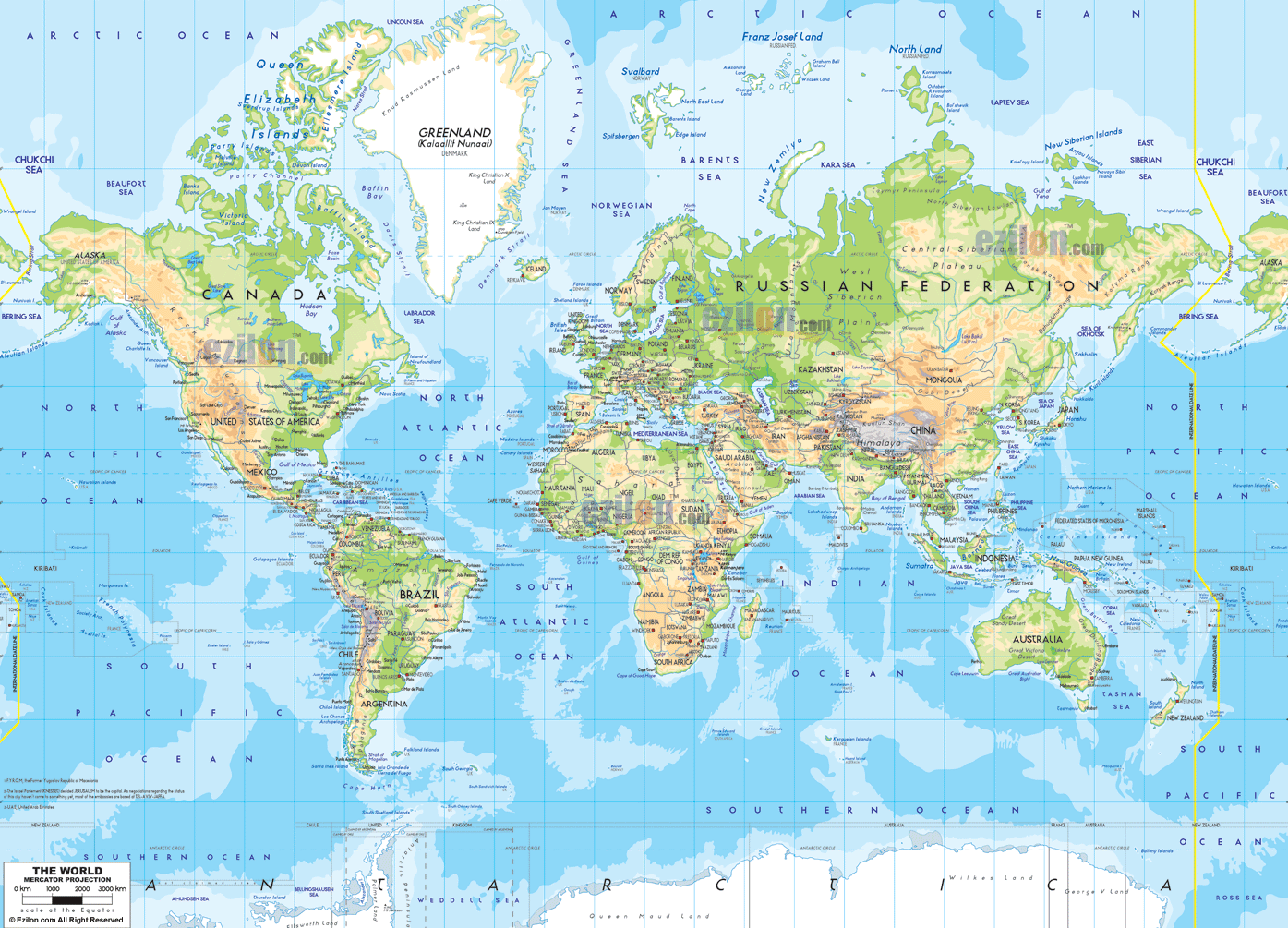 World Map - State Map