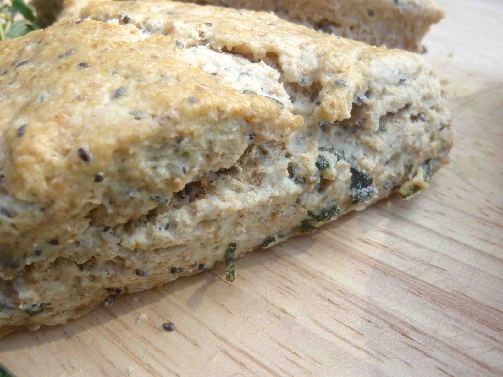 Whole Wheat, Ginger, Chia Seed, Mixed Herb Scones Diary of a Mad Hausfrau