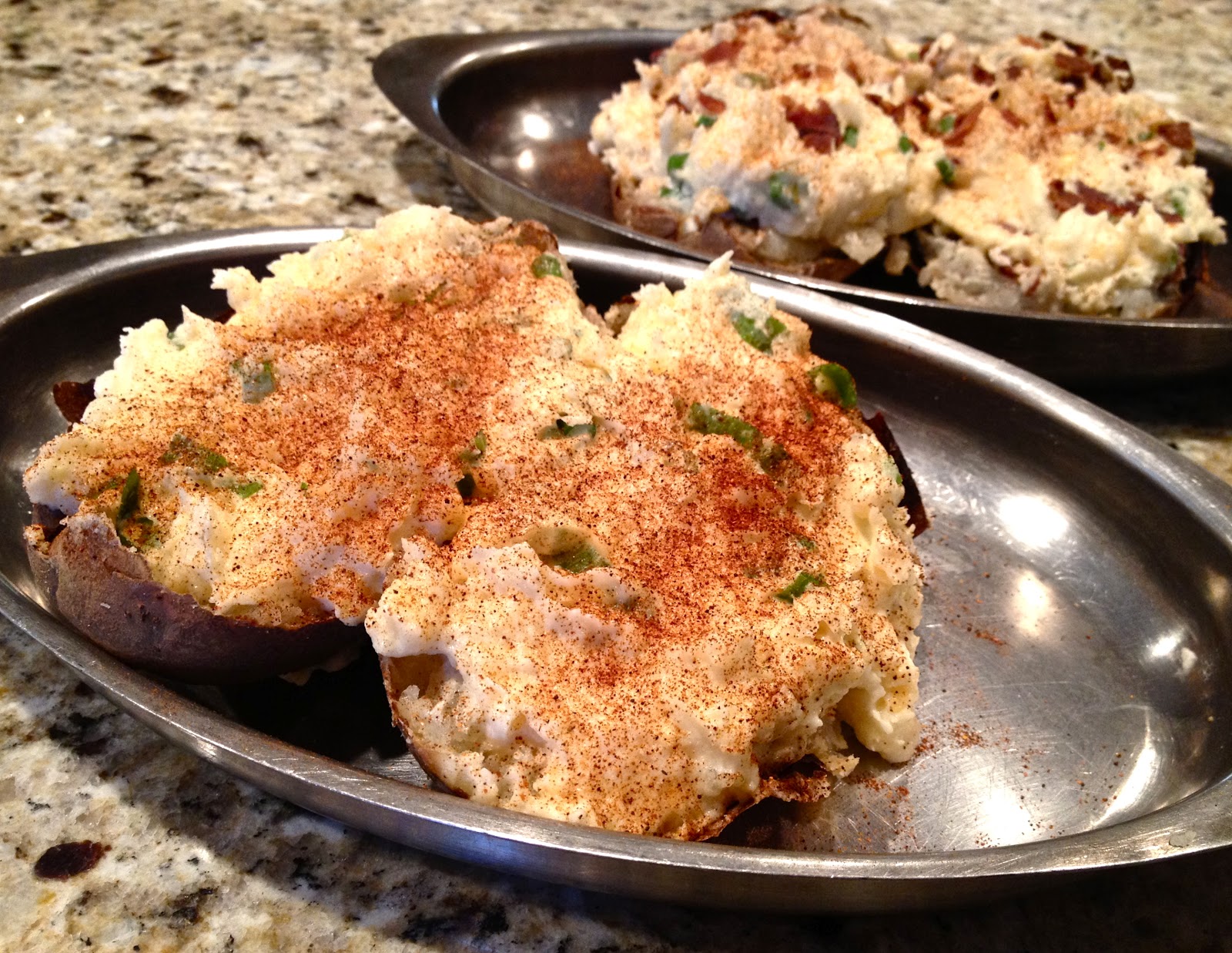 cook a mama Halibut Oreganata, Twice Baked Potatoes, and Italian Mixed