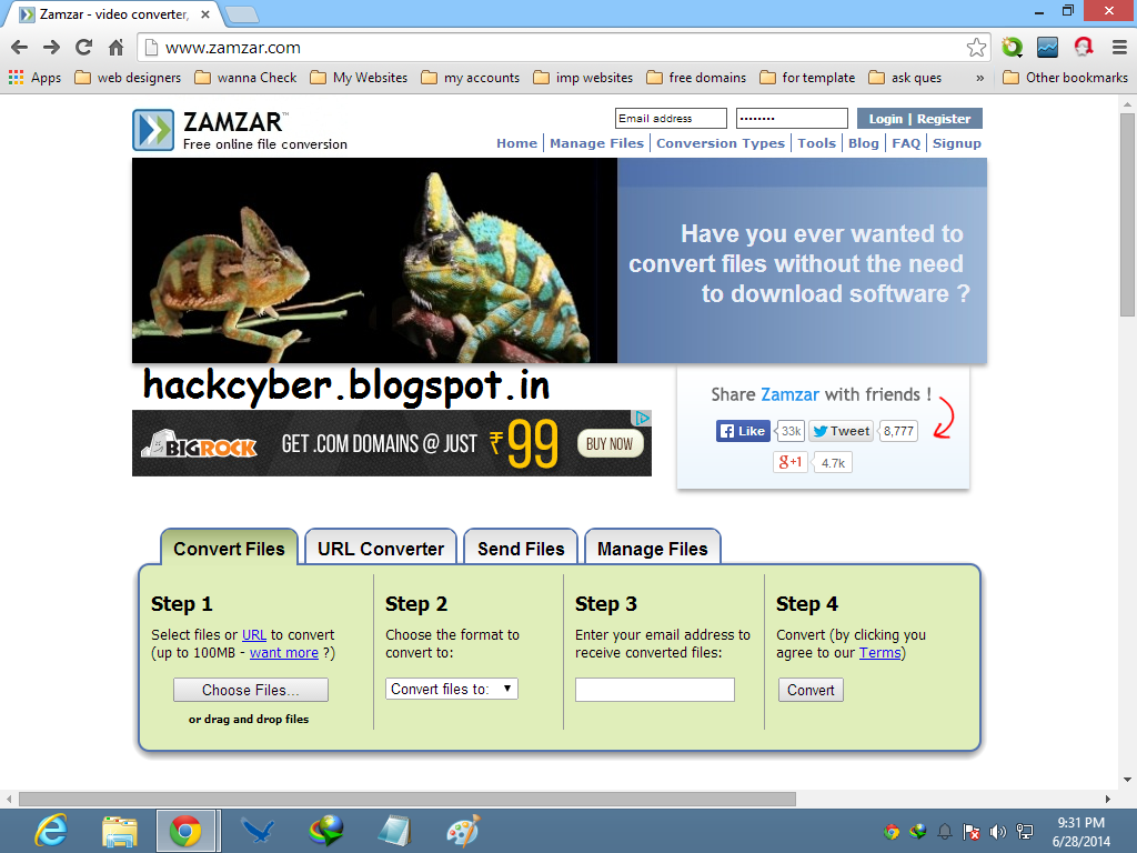 ZAMZAR FREE ONLINE FILE CONVERSION Hack Cyber