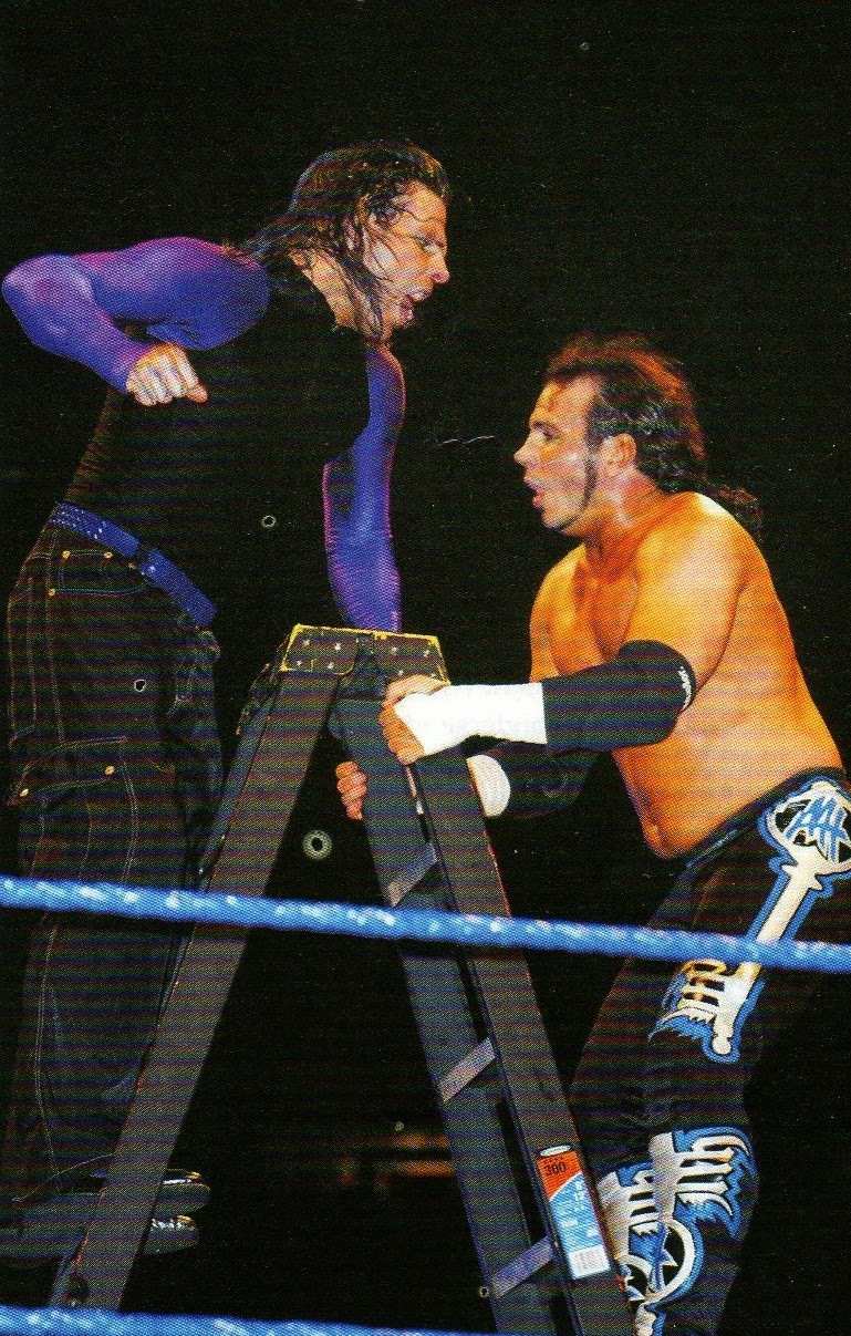 Matt Hardy vs Jeff Hardy ladder match Hardy Boyz Fighting Sibling Brother Rivalry