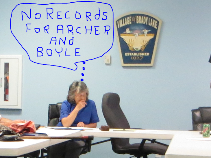 Here's just how Brady Lake Village clerk Ethel Nemeth goes about public record requests.