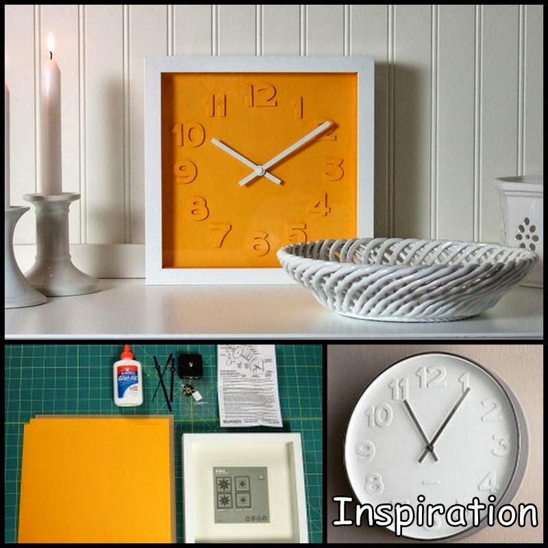 Dollar Store Crafter Embossed Numbers Wall Clock