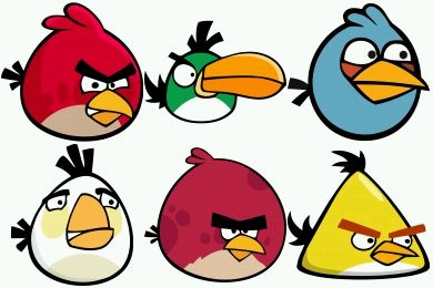 Angry Birds en cumpleaños.