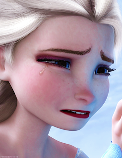 Elsa Frozen menangis Elsa Frozen menangis