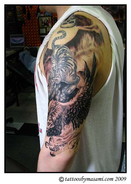 skull sleeve tattoos. skull tattoo sleeves. full