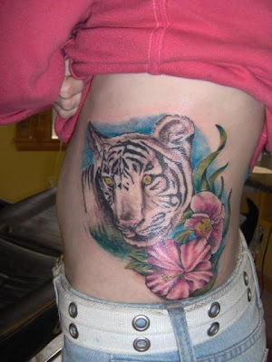 free design tiger lily flower tattoo