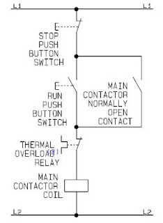 Wiring Diagram DOL Motor Control Circuit