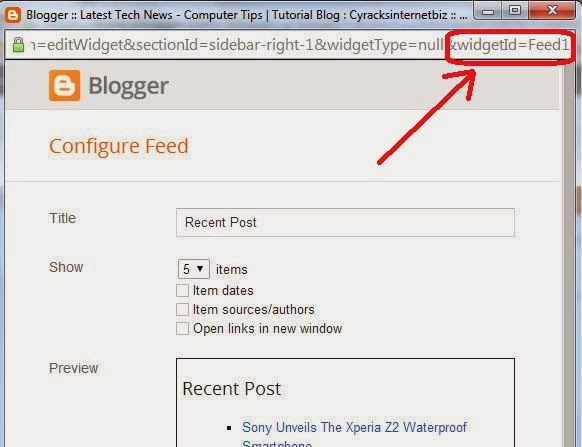 How To Get ID of Any Widget In Blogger Layout