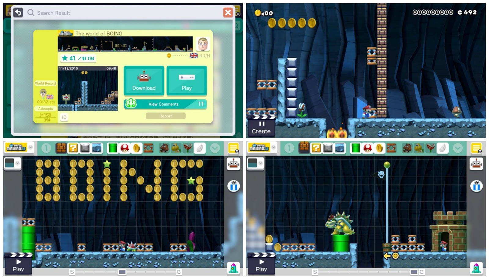 Nintendo Super Mario Maker, Dick and Dom, Dick and Dom create Super Mario Maker Levels