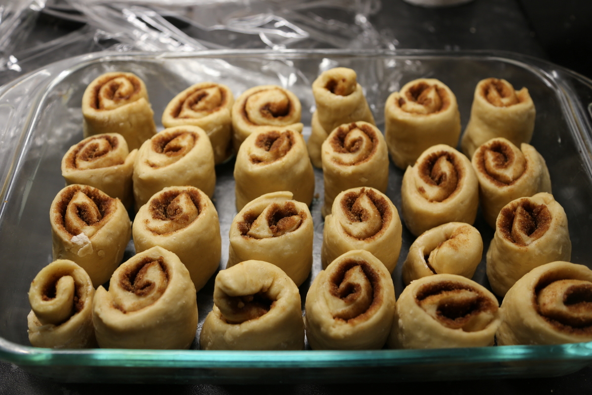 113 grams of butter Cinnamon rolls!